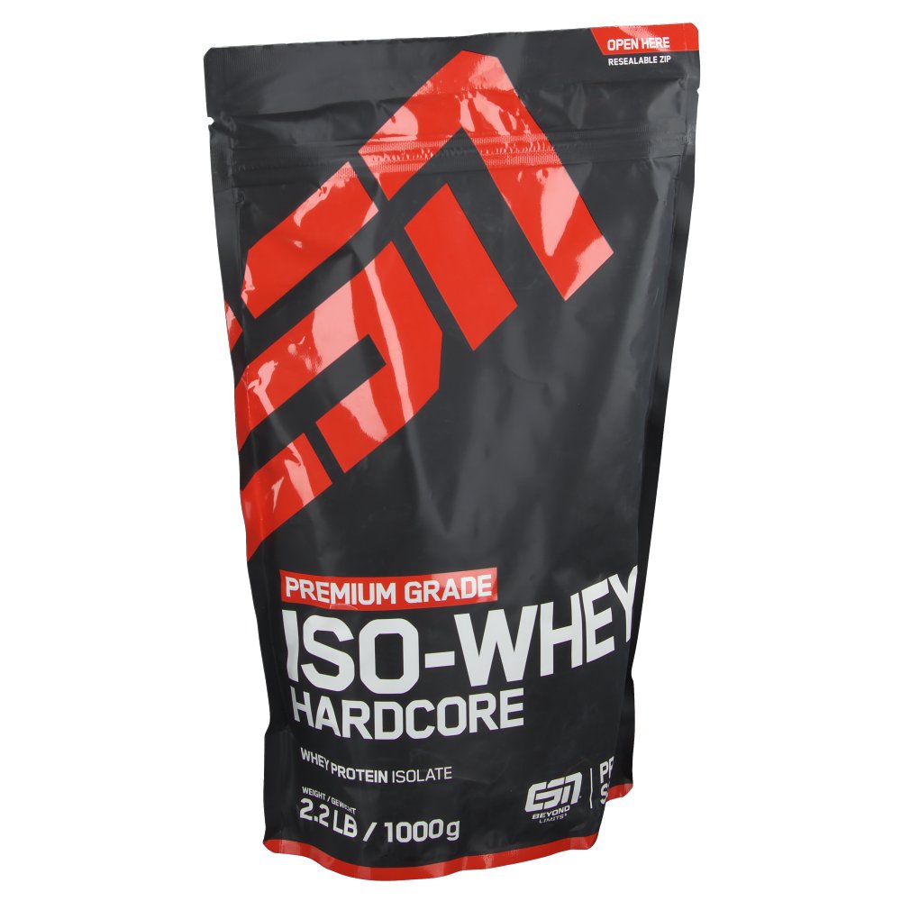 ESN Iso Whey Hardcore Haselnuss Pulver Shop Apotheke