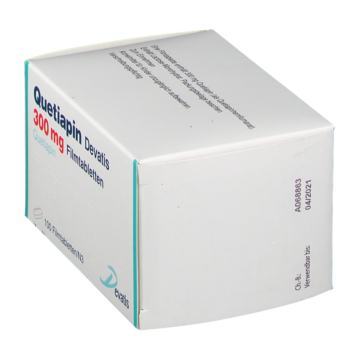 QUETIAPIN DEVATIS 300 MG 100 St Shop Apotheke