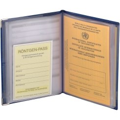 Schutzhülle Für Gesundheitsdokumente - Rosa Baumwolle Mit Stichmöglichkeit