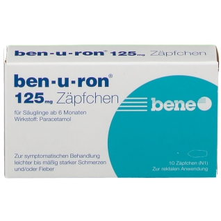 Ben-u-ron® 125 Mg 10 St - Shop-apotheke.com