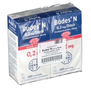 BUDES N 0,2 mg/Dosis Druckgasinhalation Lösung 2 St - shop-apotheke.com