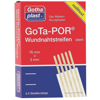 GoTa-POR® Wundnahtstreifen steril 76mm x 3mm - shop-apotheke.com