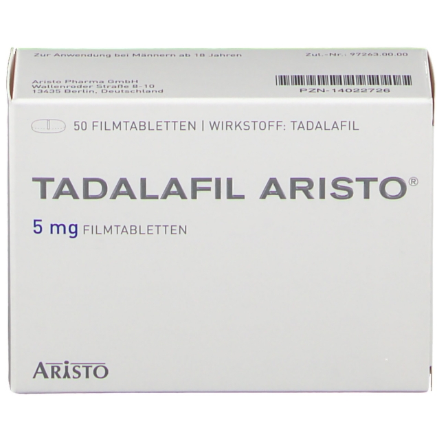 TADALAFIL Aristo 5 mg Filmtabletten 50 St - shop-apotheke.com