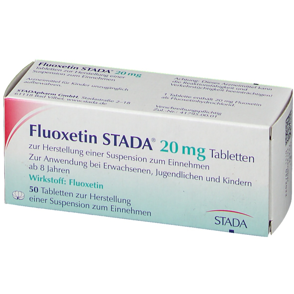 Fluoxetin Stada 20 mg Tabl. 50 St Fluoxetin Stada 20 mg Tabl. 50 St
