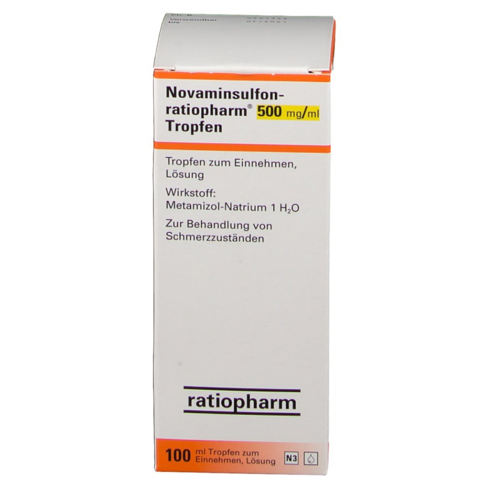 Wie Viele Tropfen Novaminsulfon Darf Man Nehmen Novaminsulfon ratiopharm Tropfen 100 ml - shop-apotheke.com
