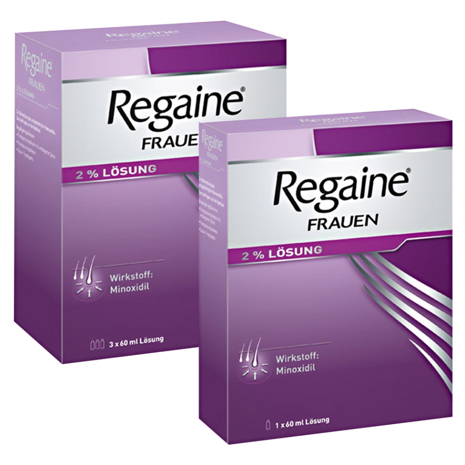 Regaine® Frauen Lösung 4 Monats-Packung Sparset 4x60 ml - shop-apotheke.com