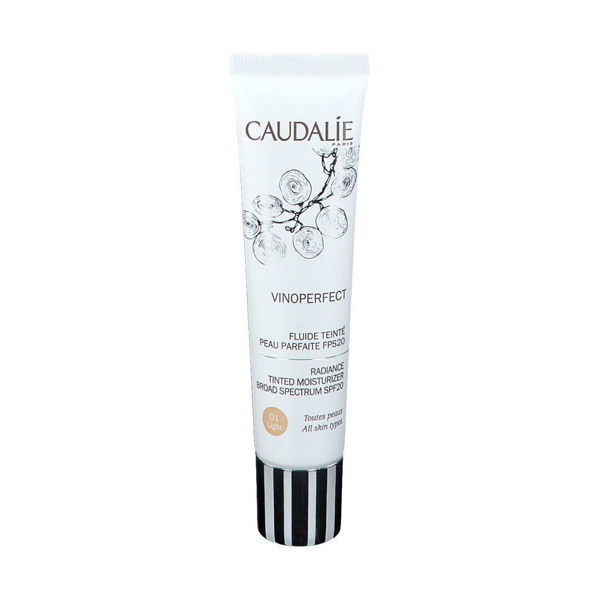 Caudalie getöntes Fluid für perfekte Haut Light LSF 20