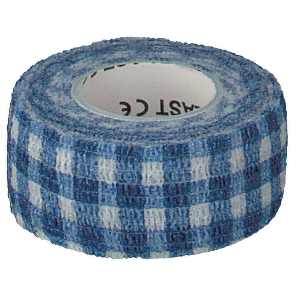 OK-plast Fingerverband blau kariert 2,5 cm x 4,5 m