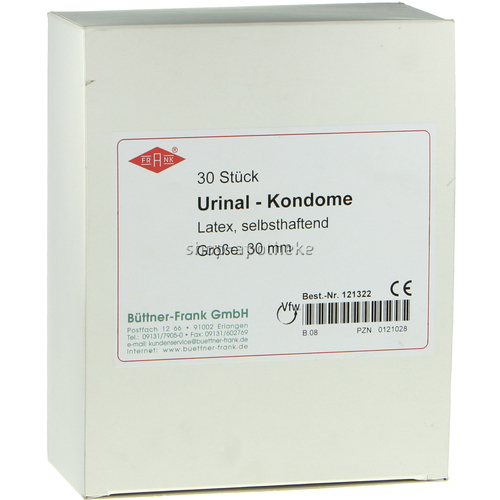 Urinal Kondom 30 mm mittel selbsthaftend