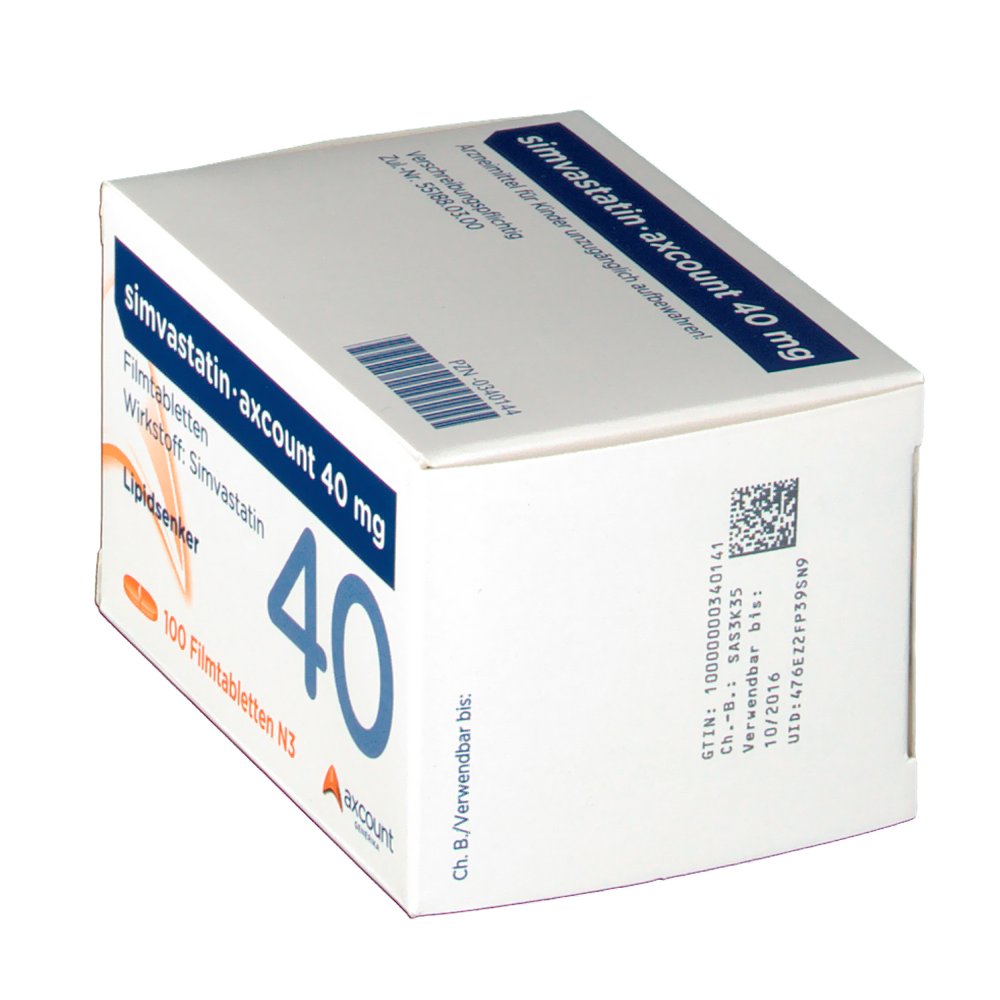 simvastatin-axcount 40 mg Filmtabletten - shop-apotheke.com