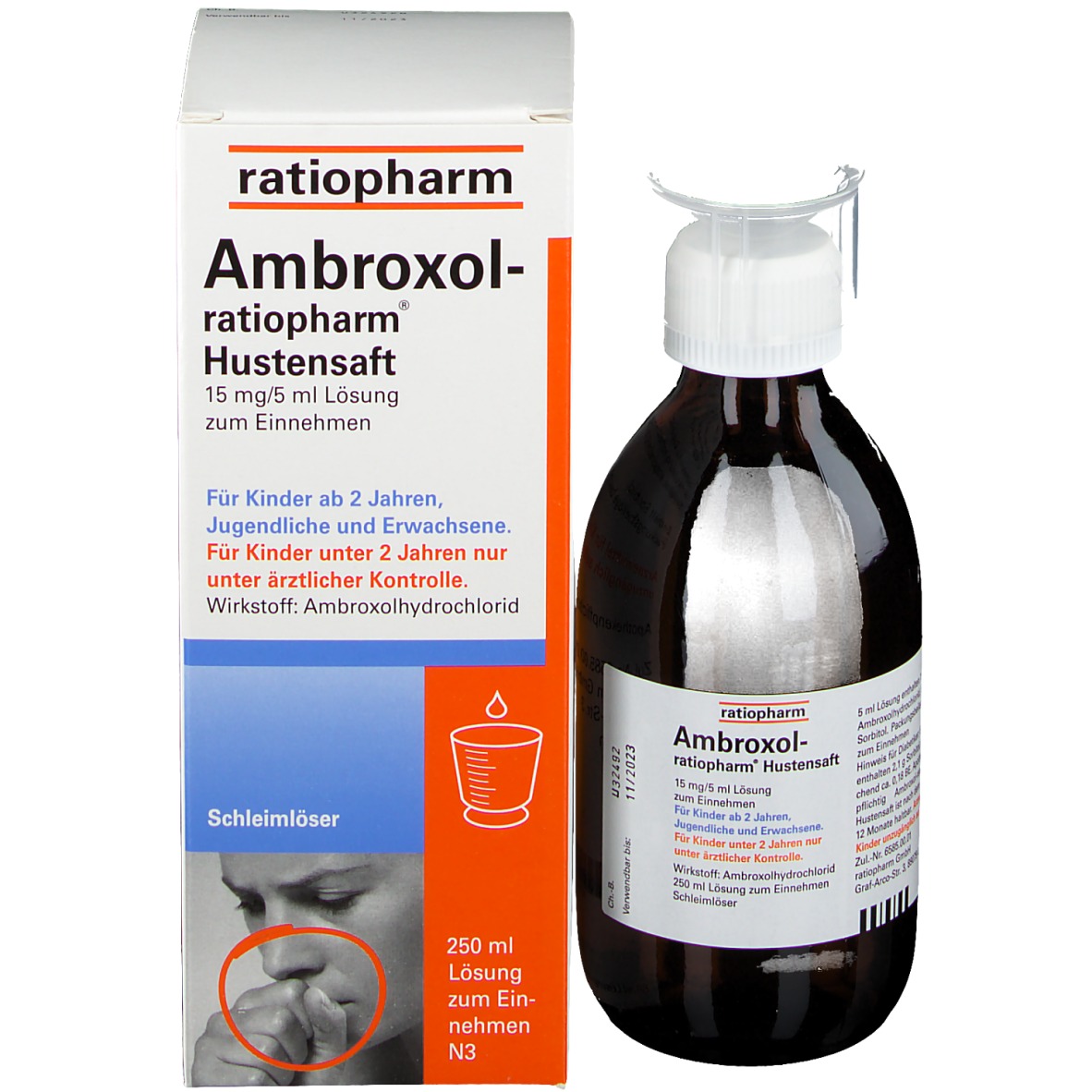 Ambroxol-ratiopharm® Hustensaft - shop-apotheke.com