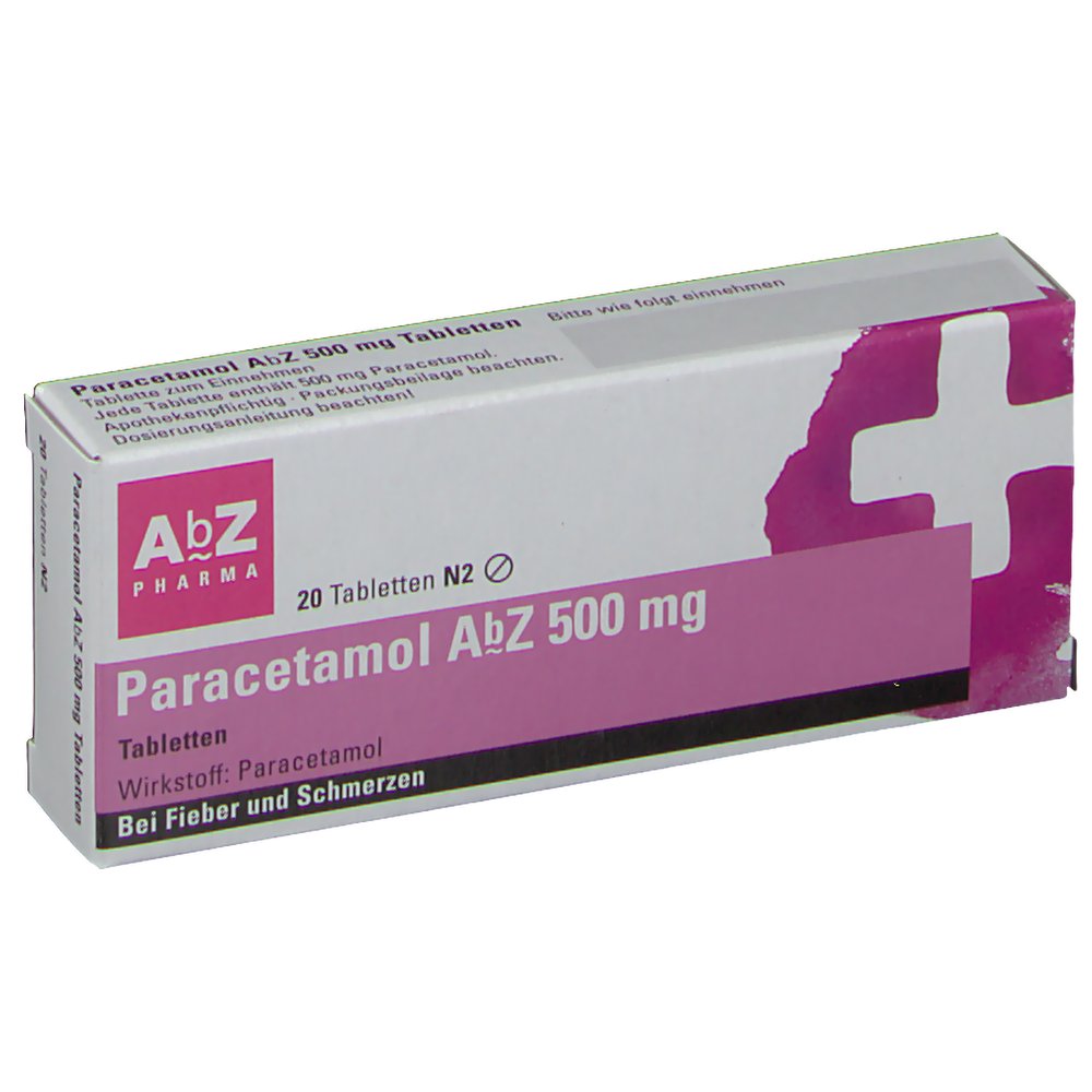 Paracetamol AbZ 500 mg Tabletten