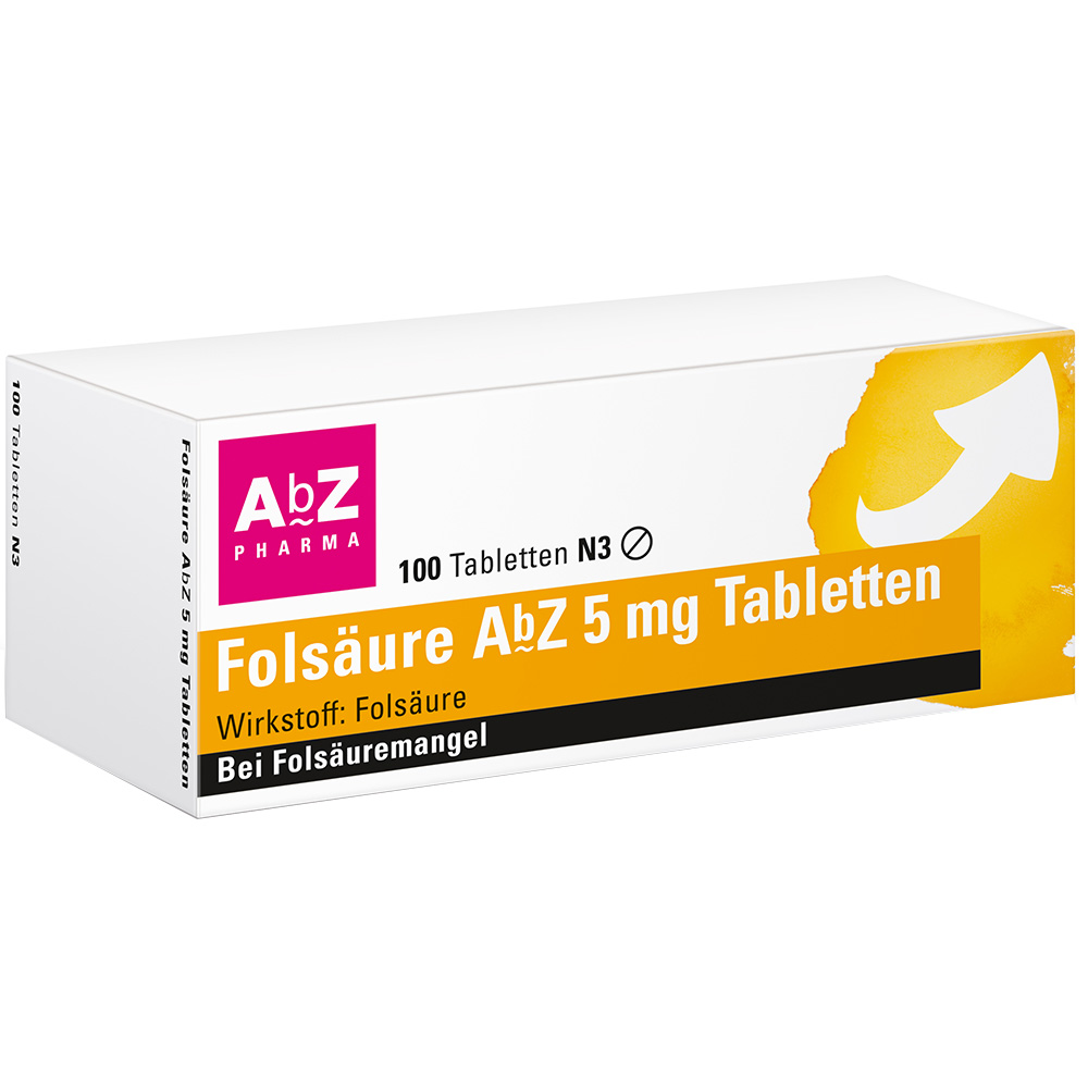 Folsäure AbZ 5 mg - shop-apotheke.com
