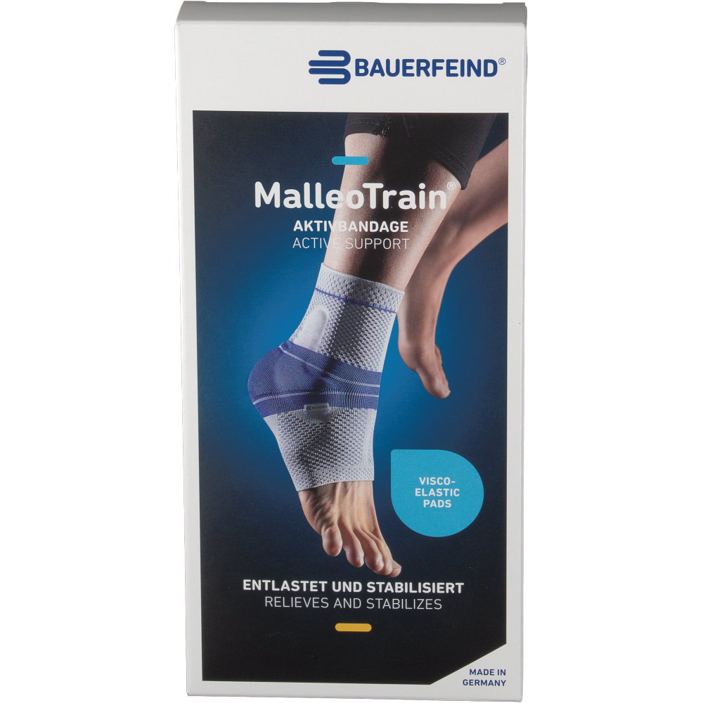 MalleoTrain® Sprunggelenkbandage links Gr.2 titan