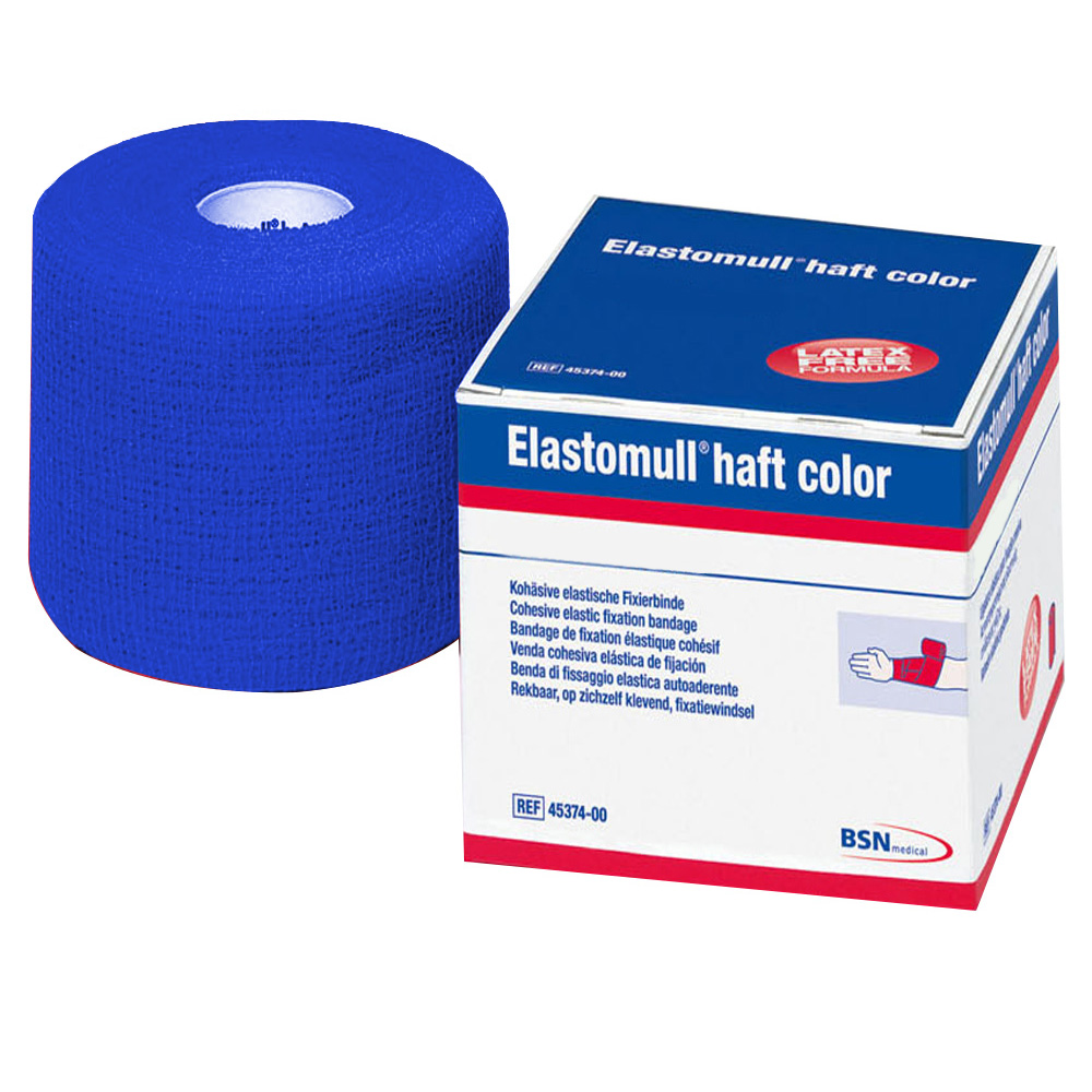 Elastomull® haft color 8 cm x 20 m blau