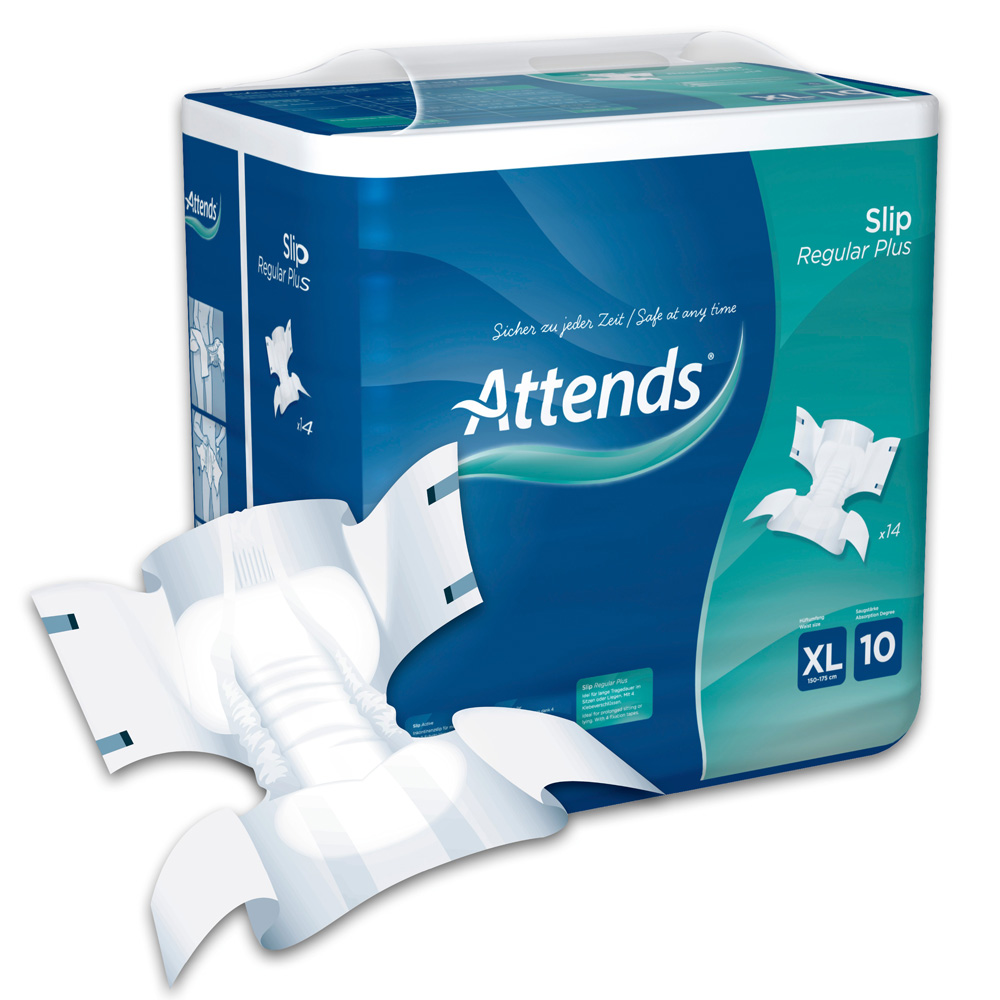 Attends® Slips Regular plus 10 XL