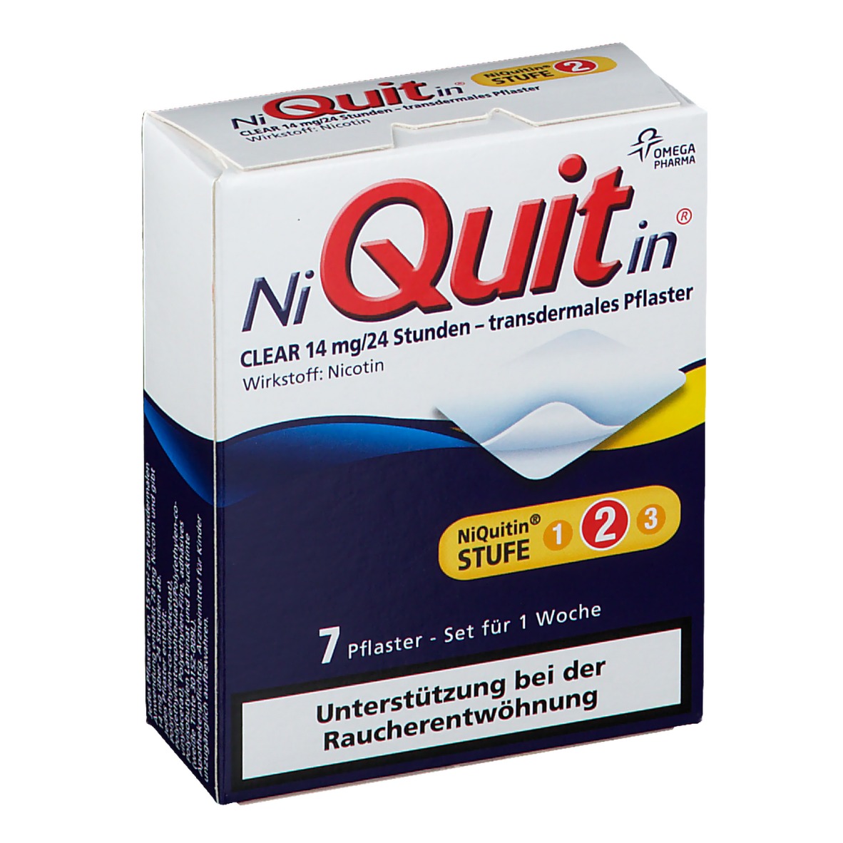 NiQuitin® Clear 14 mg transdermales Pflaster