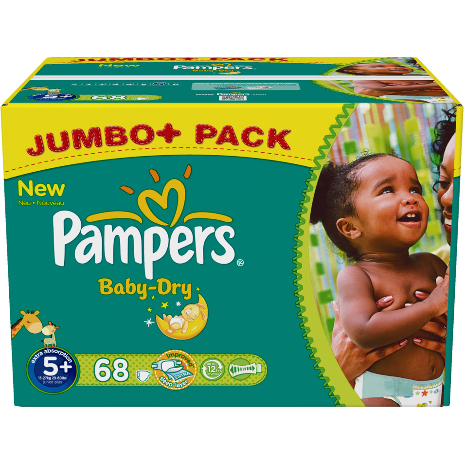 Pampers® Baby-Dry Größe 5+ junior Plus 13-27kg - shop-apotheke.com