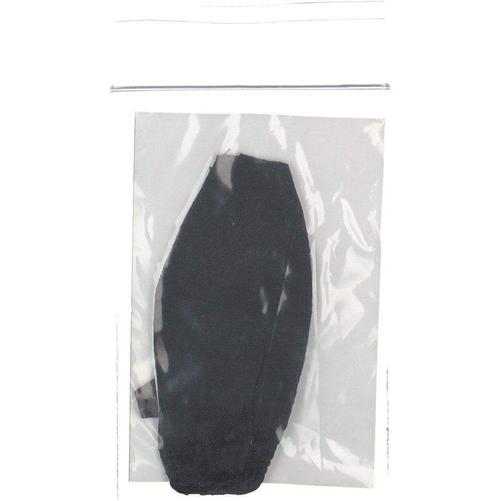 Augenbinde oval, schwarz mit Bindeband