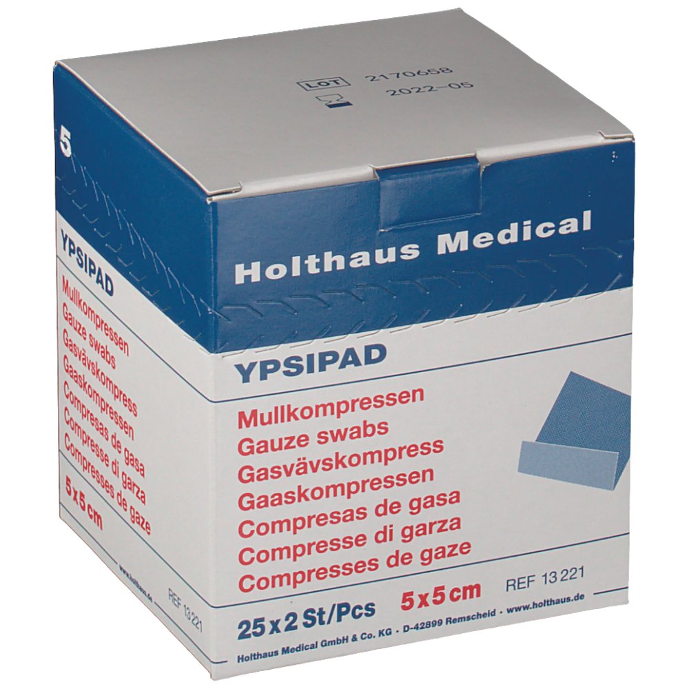Ypsipad Mullkompresse steril 5 cm x 5 cm