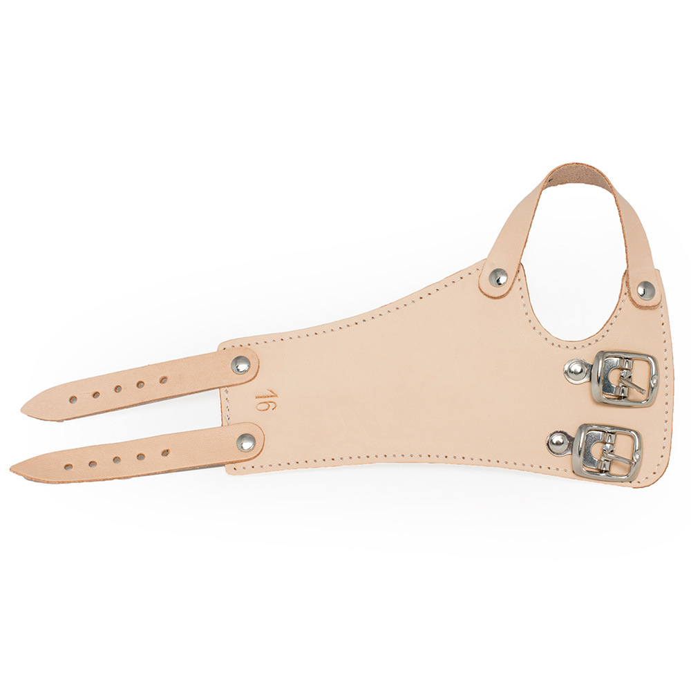 Frank® Handgelenkriemen aus Leder mit 2 Schnallen Gr. 22 links