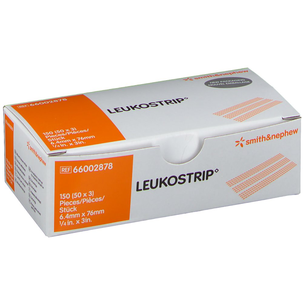 Leukostrip® Wundnahtstreifen 6,4 x 76 mm OP-Box steril