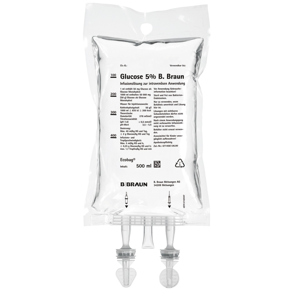 Glucose 5% B.Braun Ecobag