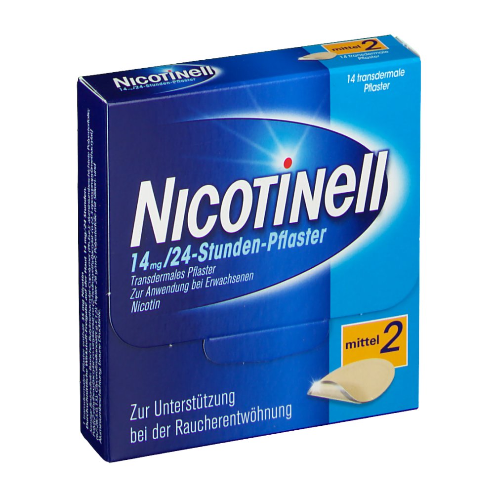 Nicotinell® 14 mg 24-Stunden-Pflaster - shop-apotheke.com