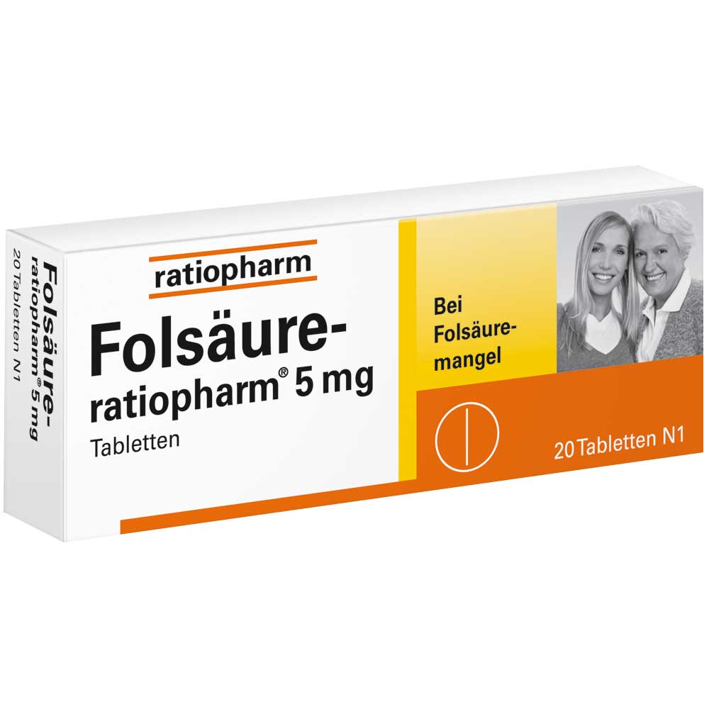 Folsäure-ratiopharm® 5 mg - shop-apotheke.com