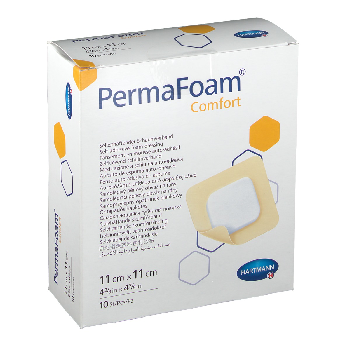PermaFoam® Comfort Schaumverband 11 x 11 cm