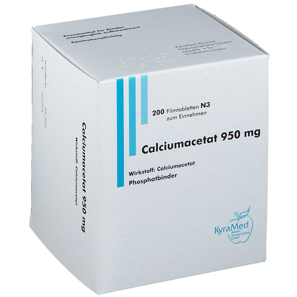 Calciumacetat 950 mg Filmtabletten