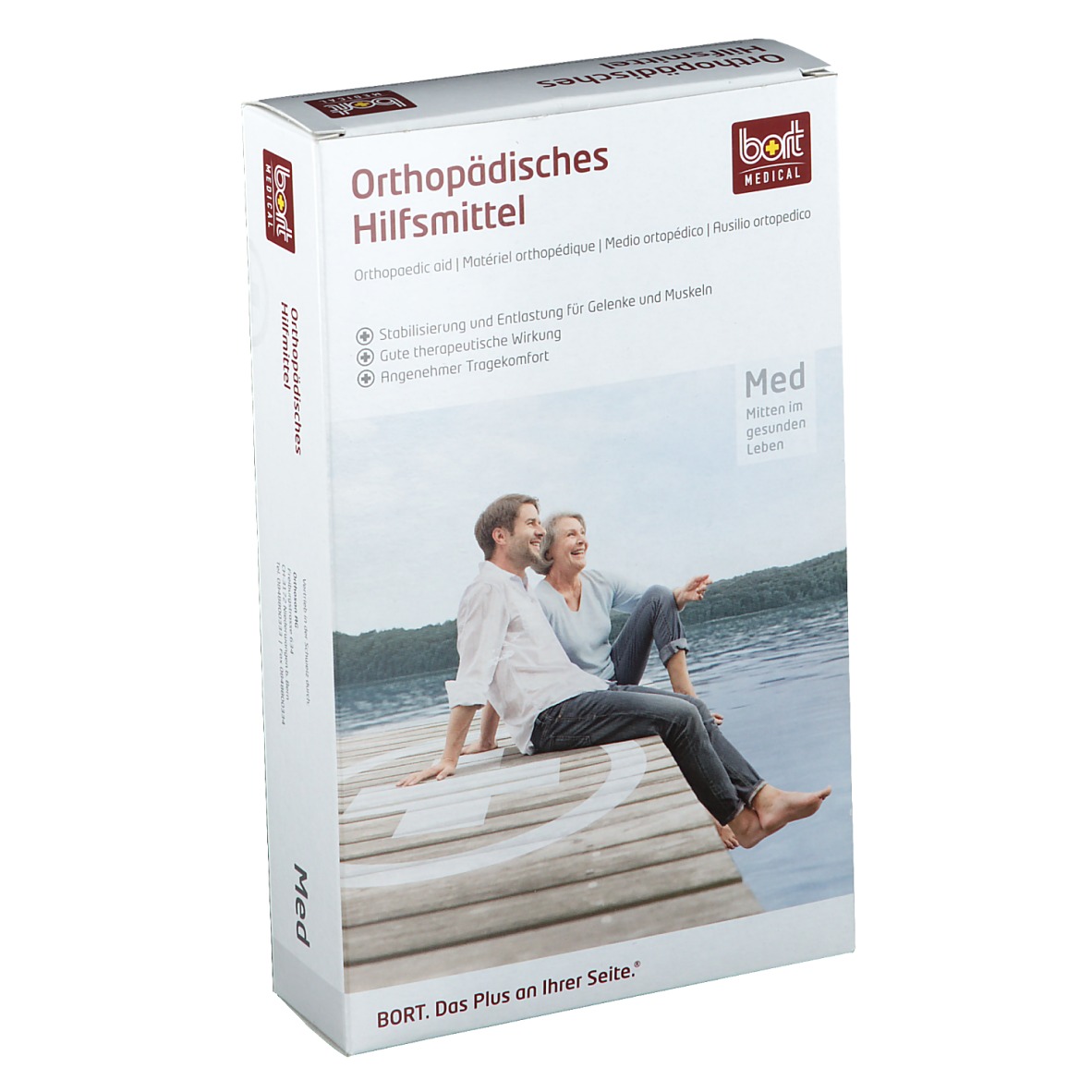 Bort Handgelenkstütze mit Alu-Schiene und Band links Gr. M blau