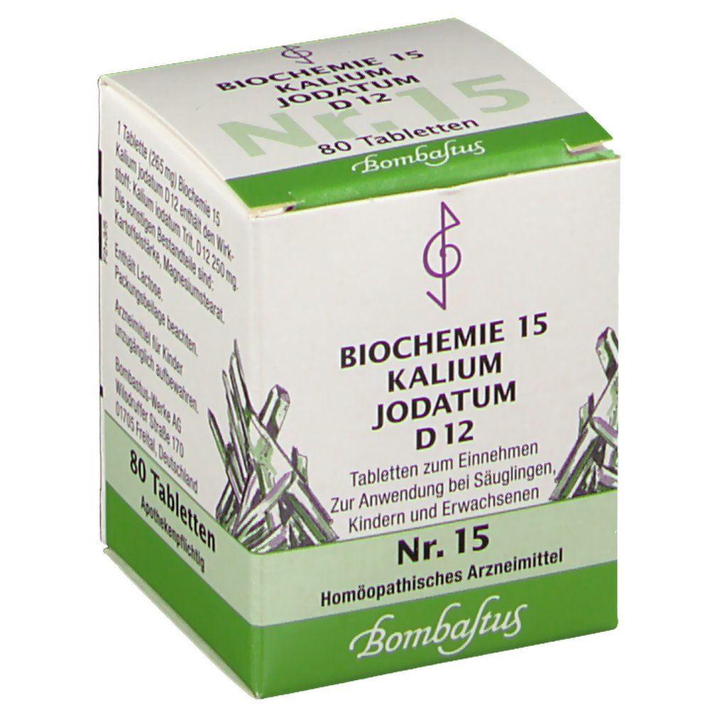 Biochemie 15 Kalium jodatum D 12 Tabletten
