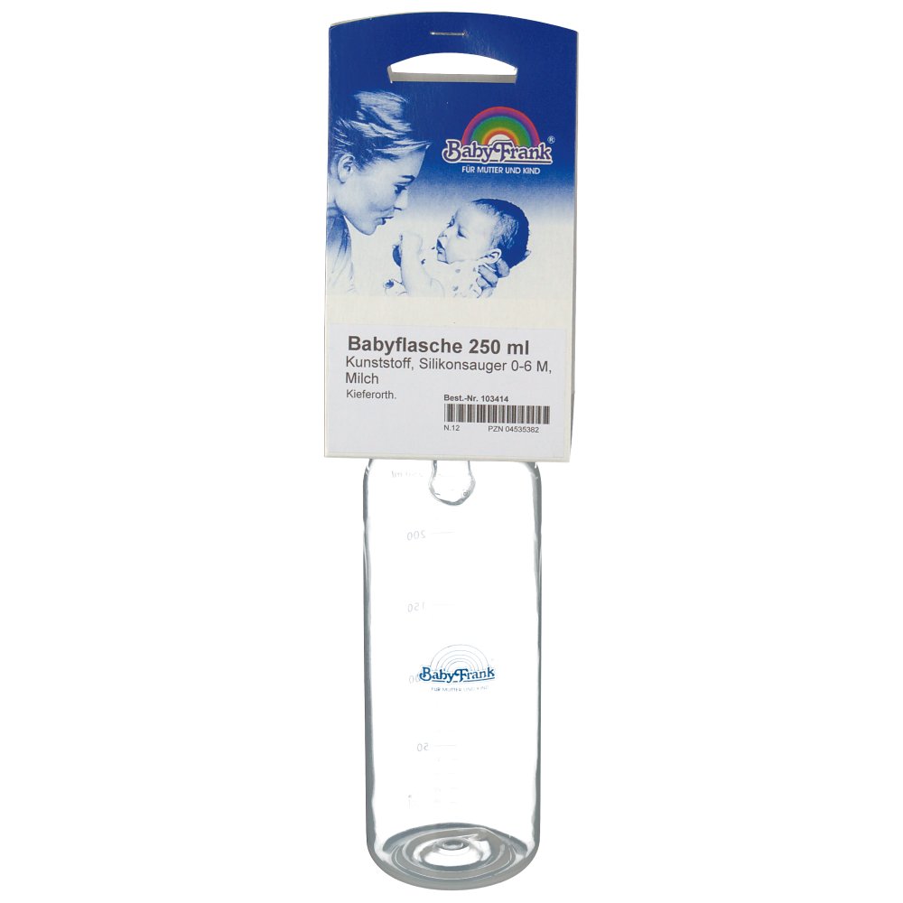 Baby-Frank® Babyflasche 250 ml Silikonsauger 0 - 6 Monate