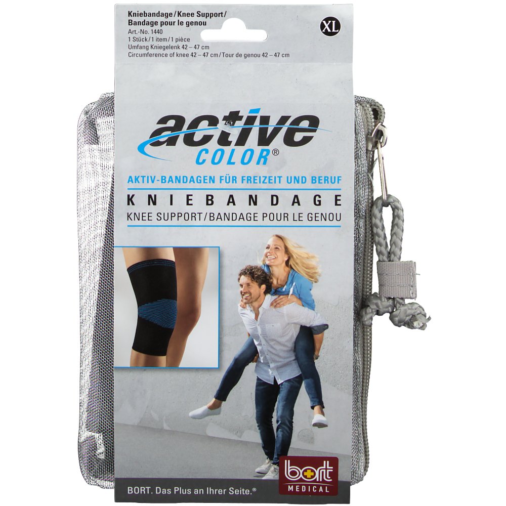 Bort ActiveColor® Kniebandage Gr. XL schwarz