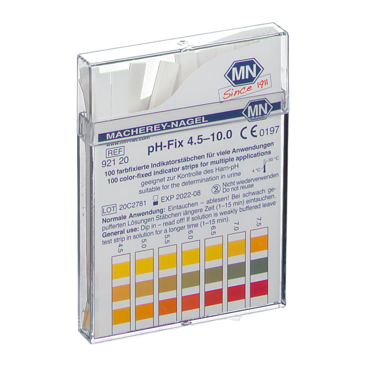 pH-Fix Indikator pH 4,5 - 10 Teststäbchen