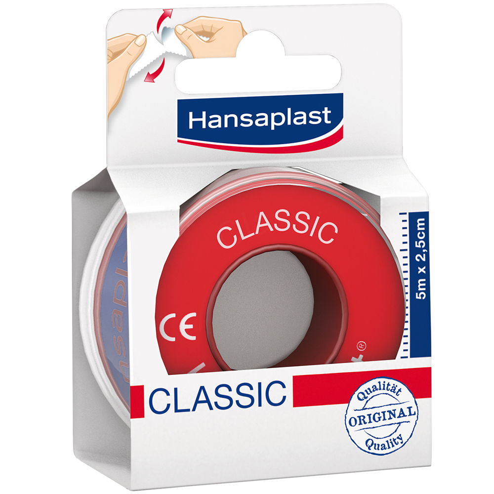 Hansaplast Fixierpflaster Classic 2,5 cm x 5 m