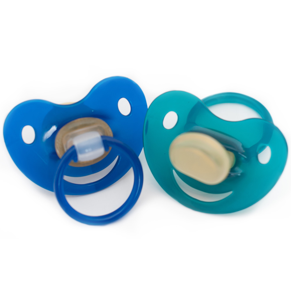 Baby-Frank® Beruhigungssauger in Kirschform Latex 0-6 Monate blau