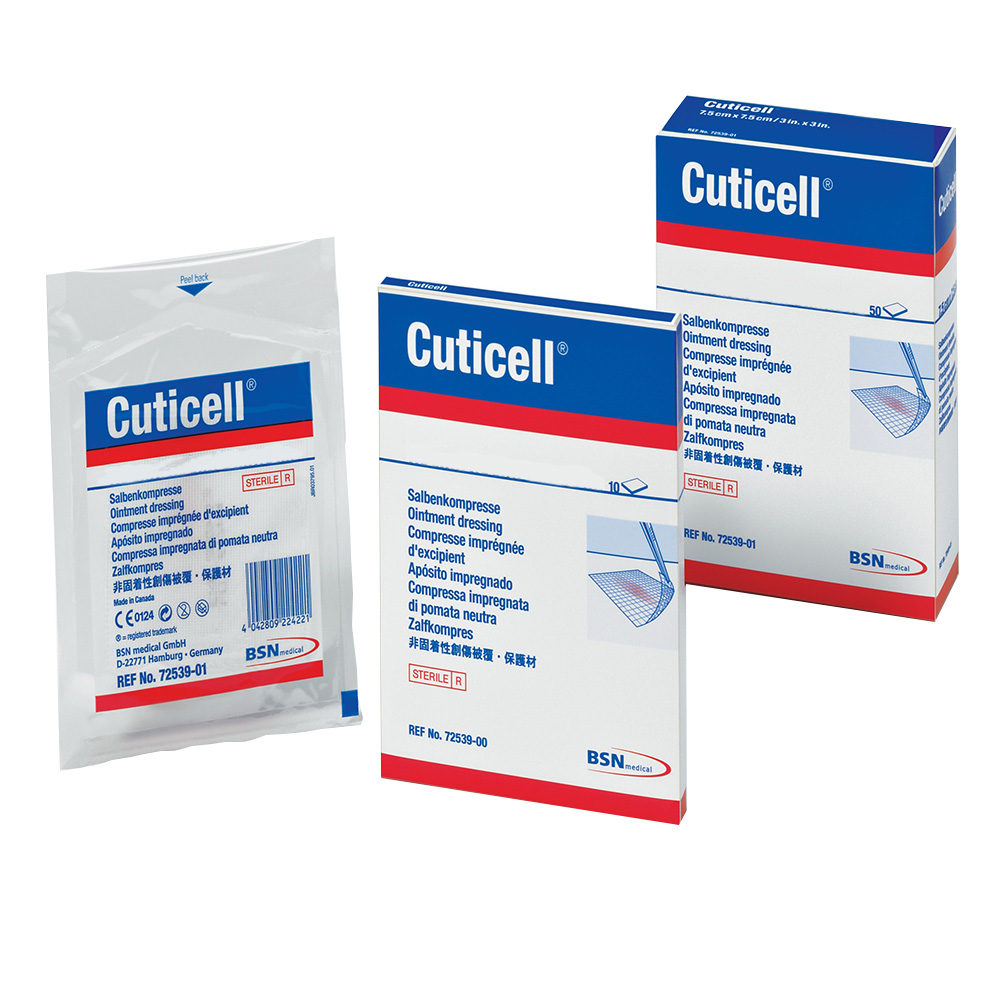 Cuticell® Salbenkompresse 7,5 cm x 7,5 cm