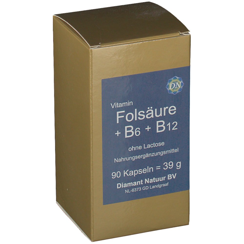 Folsäure + Vitamin B6 + Vitamin B12 ohne Lactose