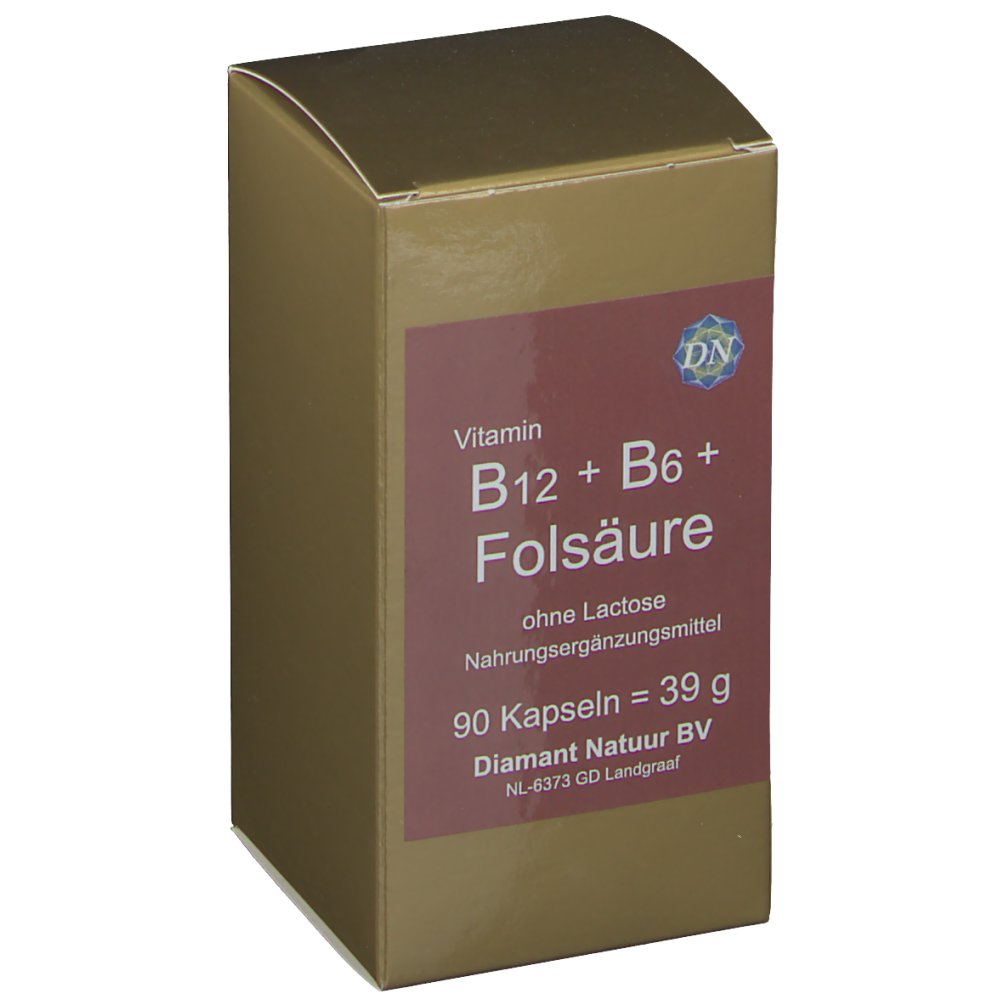 Vitamin B12 + B6 + Folsäure ohne Lactose