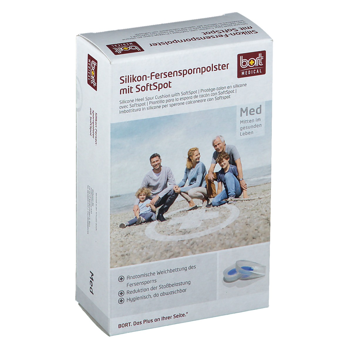 Bort Silikon-Fersenspornpolster mit SoftSpot Gr. M