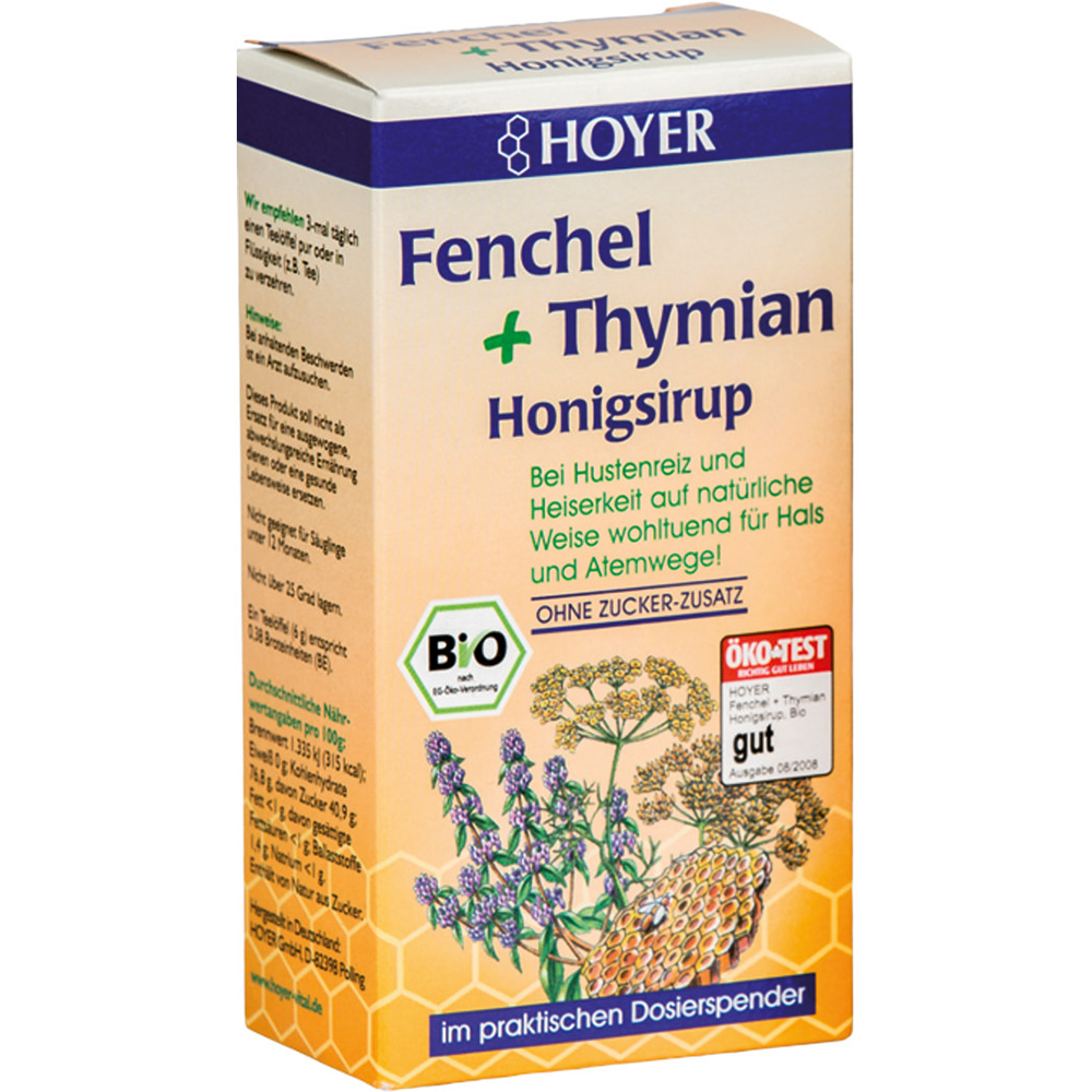Hoyer Fenchel + Thymian Honigsirup