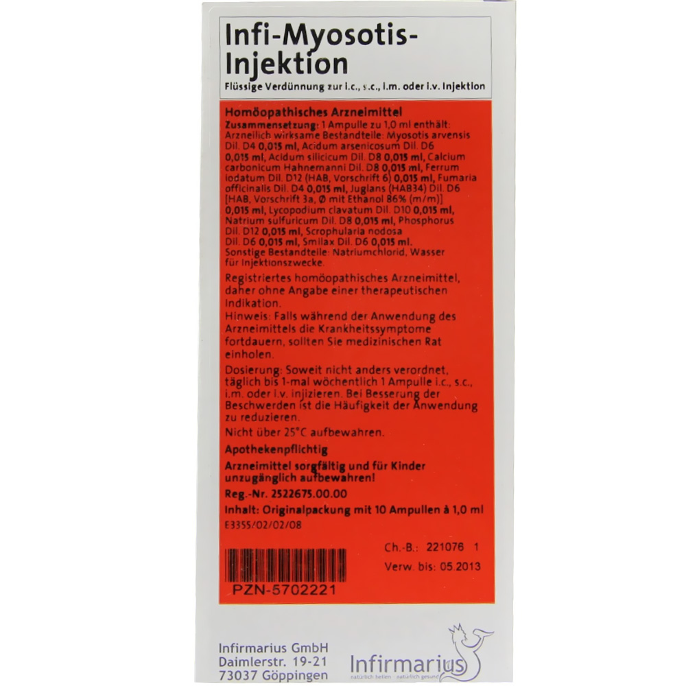 Infi-Myosotis-Injektion