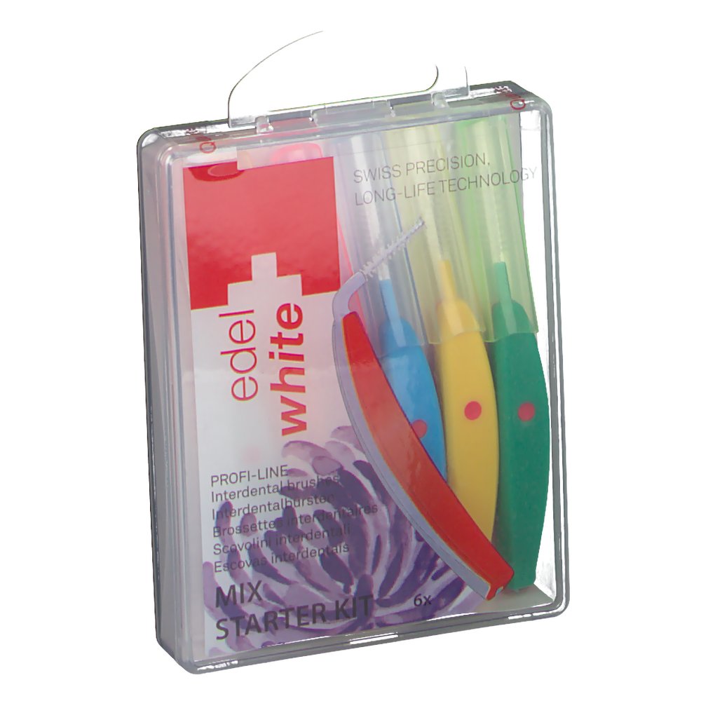 edel white Profi Line Interdentalbürsten Mix Starter Kit