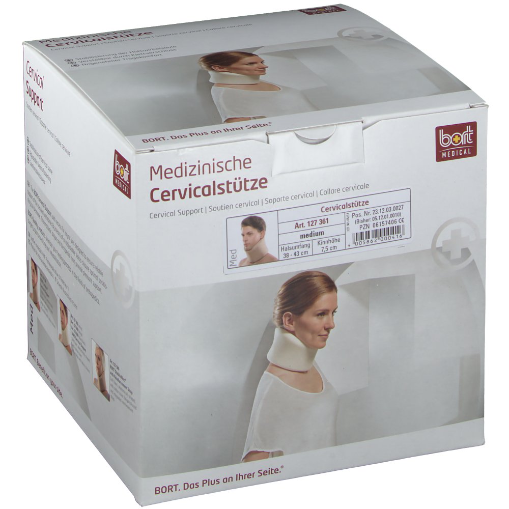 Bort Cervicalstütze Kinnhöhe 7,5 cm Gr. M haut
