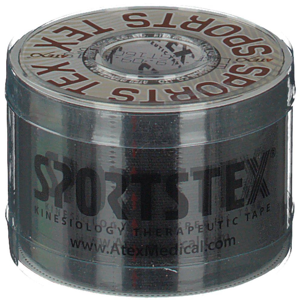 Atex® Sports TEX Kinesiologie Tape 5 cm x 5 m Schwarz