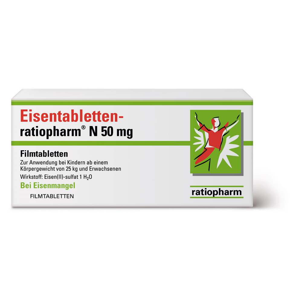 Eisentablettenratiopharm® N 50 mg Filmtabletten
