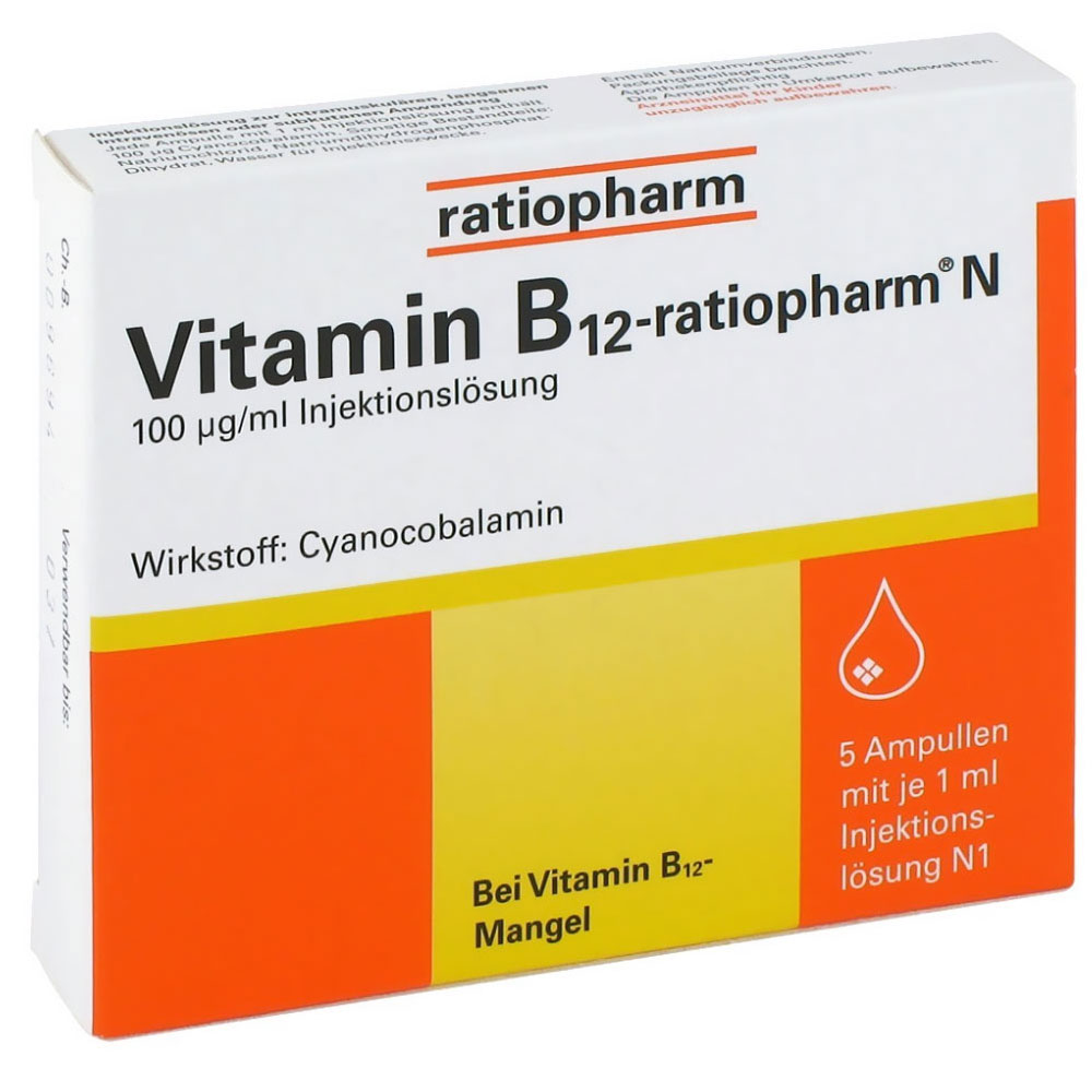 Vitamin-B12-ratiopharm® N Ampullen Zur Injektion - Shop-apotheke.com