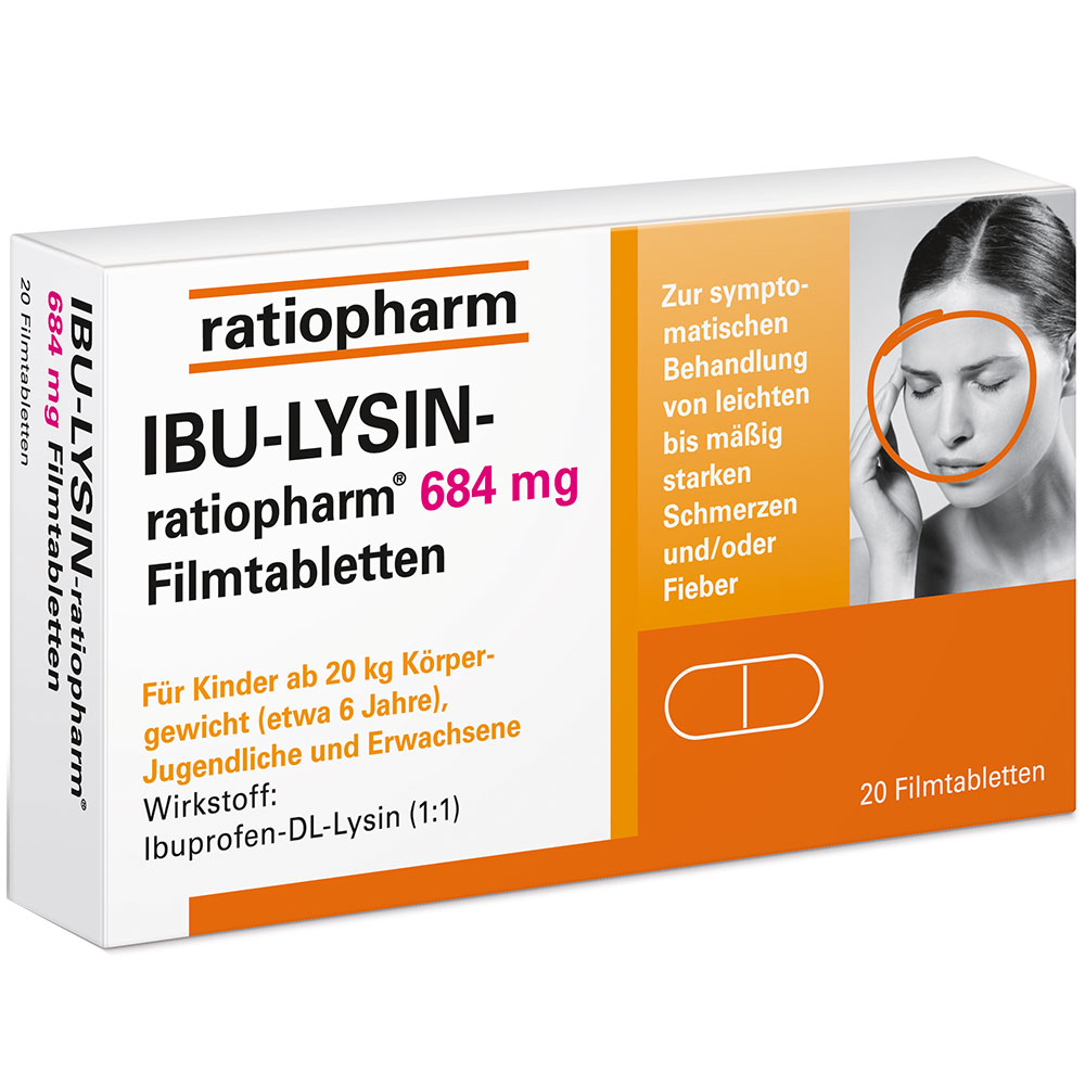 IBU-LYSIN-ratiopharm® 684 mg - shop-apotheke.com